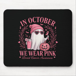 Im Oktober tragen wir rosa Brustkrebs-Bewusstsein Mousepad