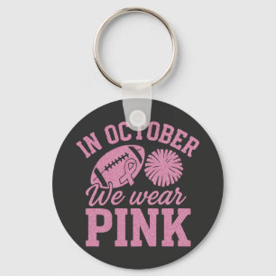 Im Oktober tragen wir rosa Brustkrebs-Bewusstsein Schlüsselanhänger