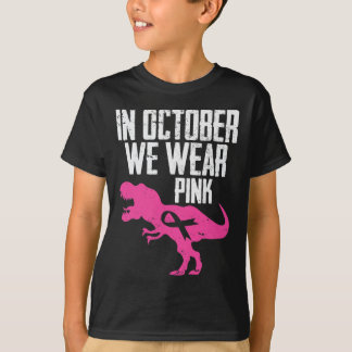 Im Oktober tragen wir rosa Brustkrebs-Bewusstsein T-Shirt