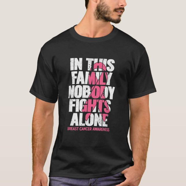 Im Oktober tragen wir rosa Brustkrebs-Bewusstsein T-Shirt (Vorderseite)