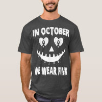Im Oktober tragen wir rosa Brustkrebs-Jackolantern