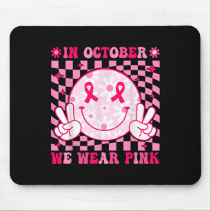 Im Oktober tragen wir rosa Brustkrebs Mousepad