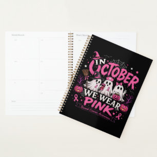 Im Oktober tragen wir Rosa Brustkrebsaufklärung Planer