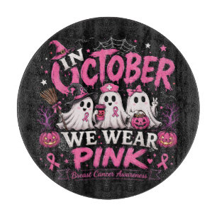 Im Oktober tragen wir Rosa Brustkrebsaufklärung Schneidebrett