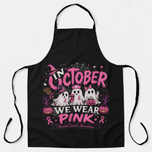 Im Oktober tragen wir Rosa Brustkrebsaufklärung Schürze