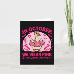 Im Oktober tragen wir Rosa Brustkrebsbewusstsein H Karte