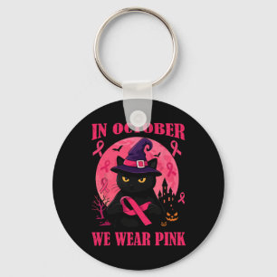 Im Oktober tragen wir rosa Brustkrebserkrankungen Schlüsselanhänger