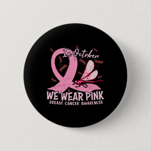 Im Oktober tragen wir rosa Brustwarzenmonat Sup Button