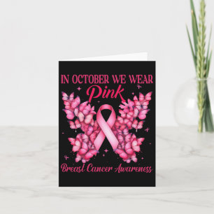 Im Oktober tragen wir rosa Butterfly-Unterstützung Karte