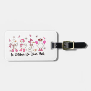 Im Oktober tragen wir rosa Entendesign 🎀 🦆 💗 Gepäckanhänger