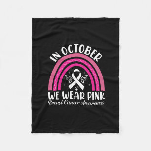 Im Oktober tragen wir rosa Fleecedecke