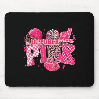 Im Oktober tragen wir rosa Football-Mamas Krebs Mousepad