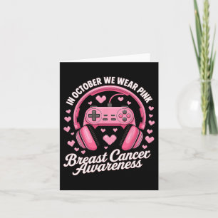 Im Oktober tragen wir rosa Gaming Breast Cancer Aw Karte