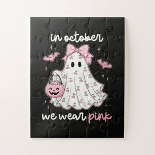 im Oktober tragen wir rosa Geist Halloween
