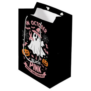 Im Oktober tragen wir rosa Geist Hexe Brustkrebs  Mittlere Geschenktüte