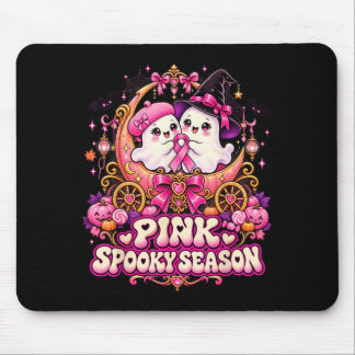 Im Oktober tragen wir rosa Geisterhexe Brustkrebs Mousepad