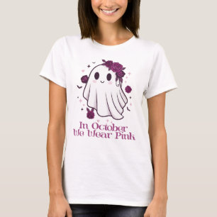 Im Oktober tragen wir rosa Gespenst T-Shirt