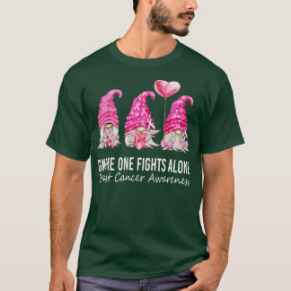 Im Oktober tragen wir rosa Gnome Brustkrebs T-Shirt