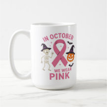 Im Oktober tragen wir rosa Halloween-Brustkrebs