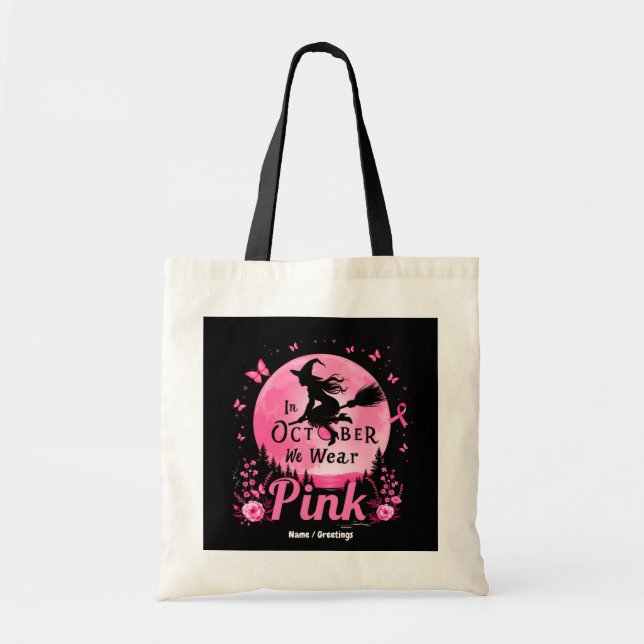 Im Oktober tragen wir rosa Hexenkrebs Tragetasche (Vorne)