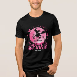 Im Oktober tragen wir rosa Hexenkrebs Tri-Blend Shirt