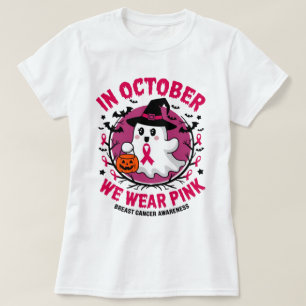 Im Oktober tragen wir rosa Krebsbewusstsein Hallow T-Shirt