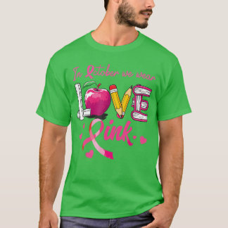 im Oktober tragen wir Rosa Liebe Brustkrebs-Bewuss T-Shirt