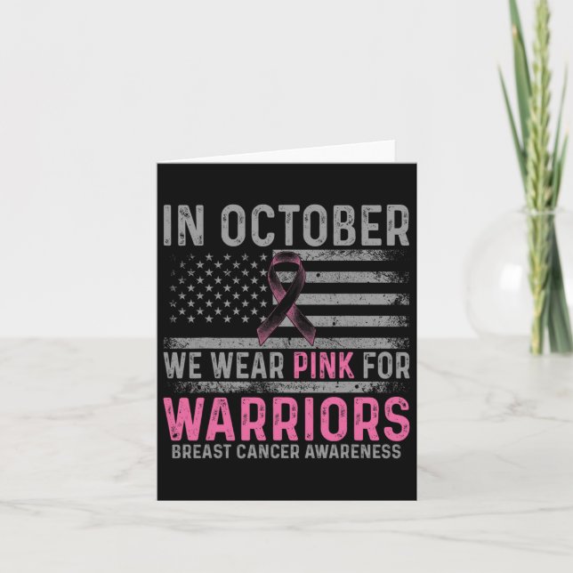 Im Oktober tragen wir rosa Making Strikes gegen Br Karte (Vorderseite)