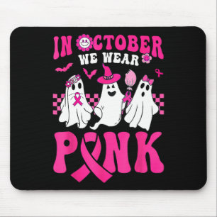 Im Oktober tragen wir rosa Niedlichen Gespensterkr Mousepad