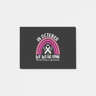 Im Oktober tragen wir rosa Post-it Klebezettel