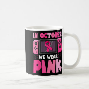 Im Oktober tragen wir rosa Ribbon Game Breast Canc Kaffeetasse