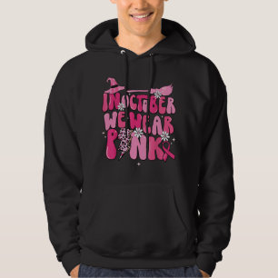 Im Oktober tragen wir rosa Ribbon, Halloween Bre Hoodie