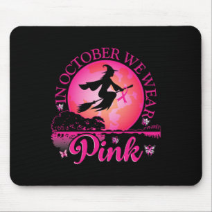 Im Oktober tragen wir rosa Ribbon, Halloween Bre Mousepad