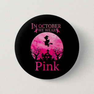 Im Oktober tragen wir rosa Rosa Brustkrebs Schleif Button