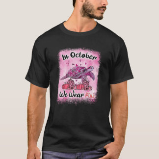 Im Oktober tragen wir rosa Schildkrötenbrustkrebse T-Shirt