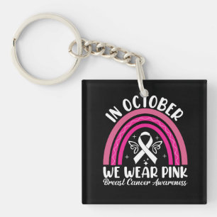 Im Oktober tragen wir rosa Schlüsselanhänger