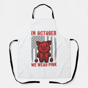 Im Oktober tragen wir rosa Schwein-Bewusstseins-De Schürze