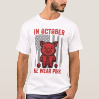 Im Oktober tragen wir rosa Schwein-Bewusstseins-De