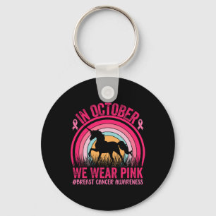 Im Oktober tragen wir rosa unicorn Brustkrebs im K Schlüsselanhänger
