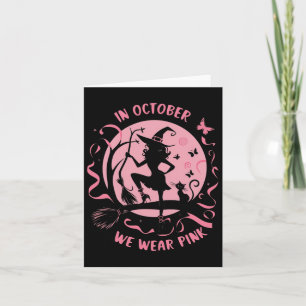 Im Oktober tragen wir rosafarbene Rosa-Rotzunge-Br Karte