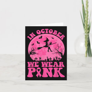Im Oktober tragen wir rosafarbene Rosa-Rotzunge-Br Karte
