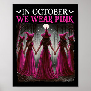 Im Oktober tragen wir rosafarbene Rosa-Rotzunge-Br Poster