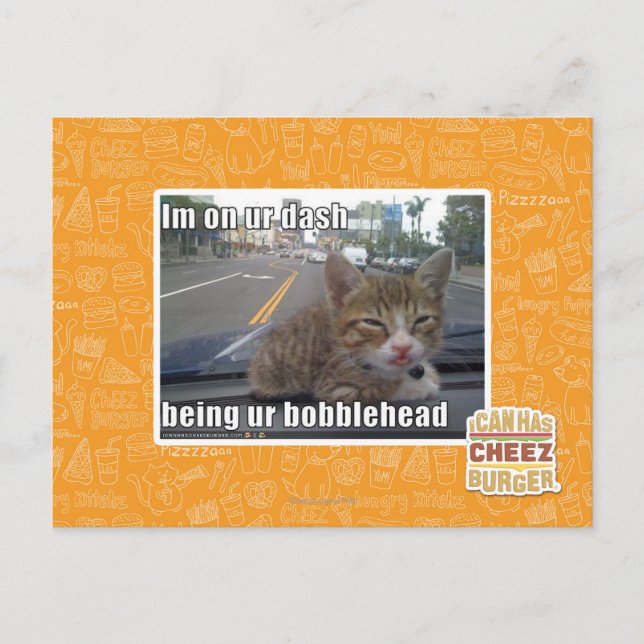 Im on ur dash postkarte (Vorderseite)