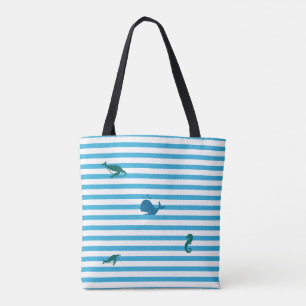 Im Ozean Strand-Streifen Tasche