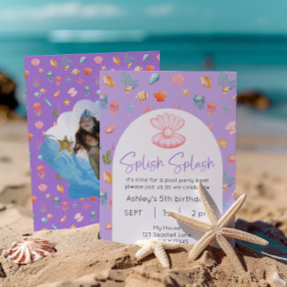 Im Party des Sea Pool zum Foto Einladung