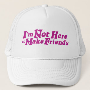 im pas ici pour faire à amis le casquette (rose)