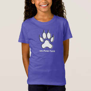 Im-Paw-Tant Girls' Fine Jersey-T - Shirt
