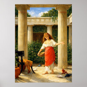 Im Peristyl von John William Waterhouse Poster