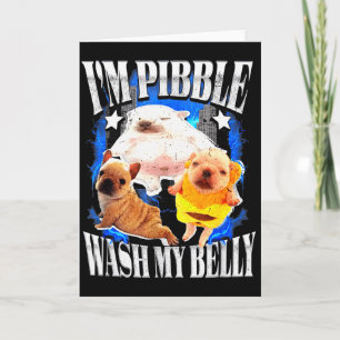 Im Pibble Wasche meinen Bauch Französische Bulldog Karte
