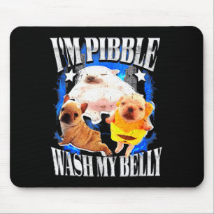 Im Pibble Wasche Meinen Bauch Französische Bulldog Mousepad